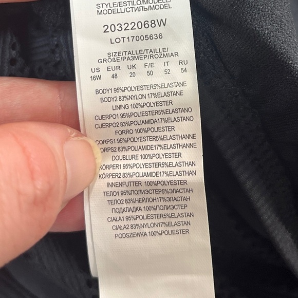 NEW Lauren Ralph Lauren Ottoman Mesh Square Neck One Piece - Picture 8 of 12